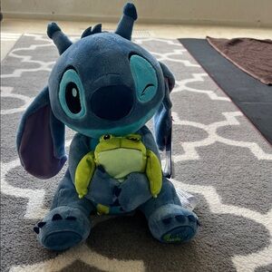 Disney’s Stitch Stuffy Holding Frog
